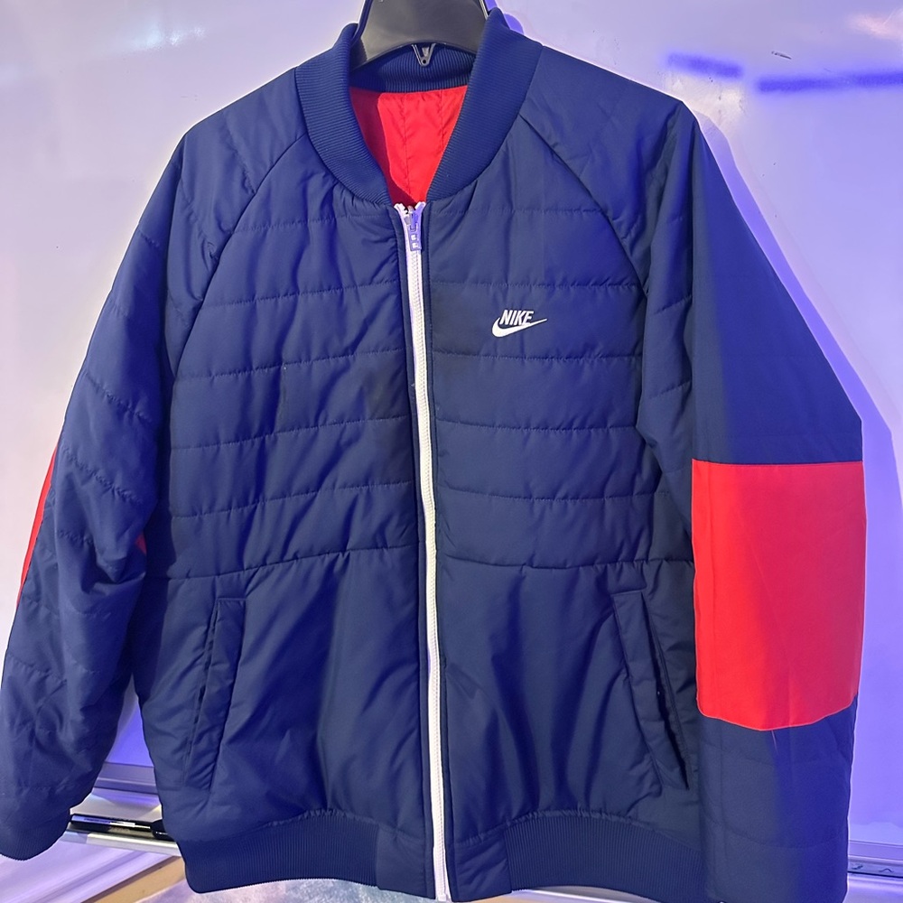 Nike Red and Blue Windbreaker